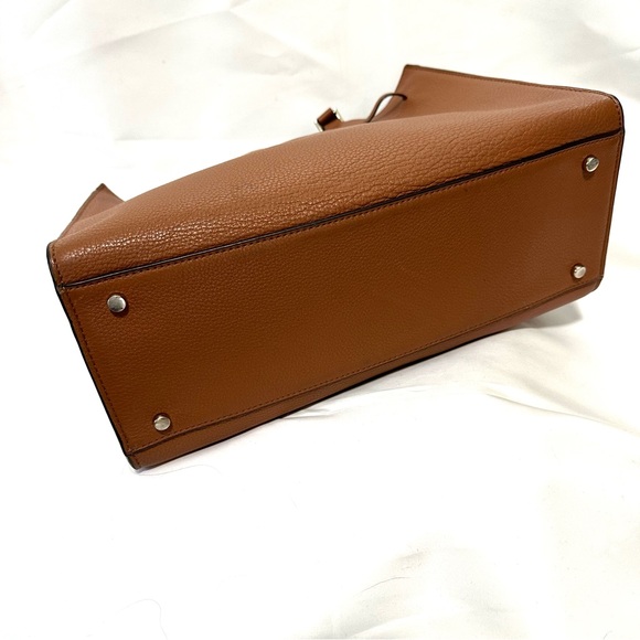 Kate Spade Warm Cognac Hayes Street Isobel Satchel Tote - Picture 6 of 10